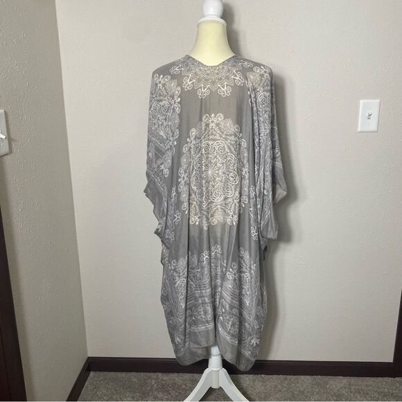 NWT Lana Roux Boho Style Oversize Kimono Cardigan In Women's One Size - Picture 4 of 12